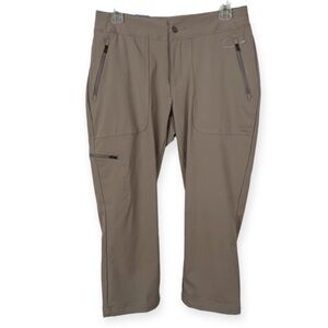 COLUMBIA Active Fit Capri Pants Cargo Khaki 8